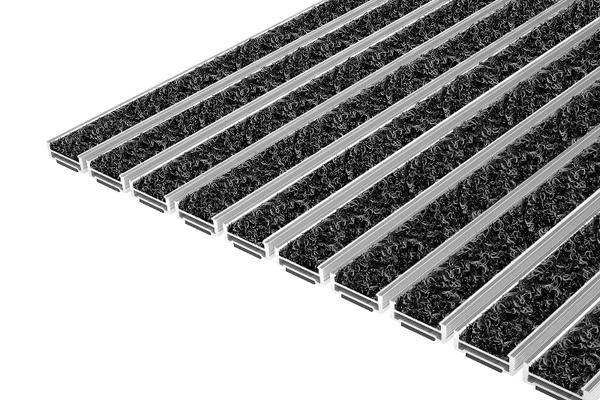 Top Clean ROBUST WAVE: Die Eingangsmatte Top Clean ROBUST WAVE mit der WAVE-Einlage aus 100% Polyamid hält höchsten Belastungen stand und sorgt aufgrund der bürstenden Eigenschaften für hohe Reinigungsleistung.