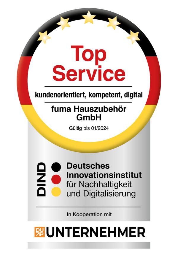 Auszeichnung des DIND für fuma Hauszubehör GmbH